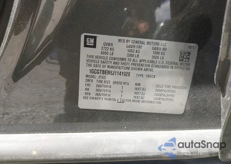 2018 Chevrolet Colorado Wt from USA, damaged, VIN 1GCGTBEN8J1141920